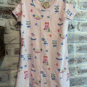 The Beaufort Bonnet Company Pink Team Print Dress